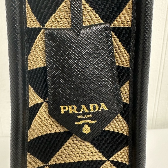 Prada Enameled Metal Triangle Mini Symbole Tote - Picture 7 of 13